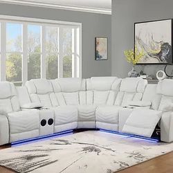 New White Sectional $1,275