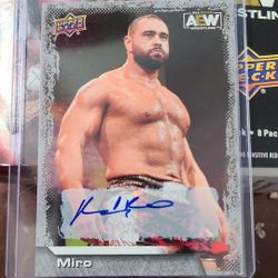 MIRO autograph Card 2022 Upperdeck Aew