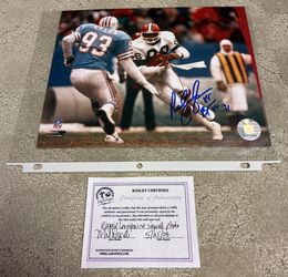 Reggie Langhorne Cleveland Browns Signed 8x10 Photo With COA