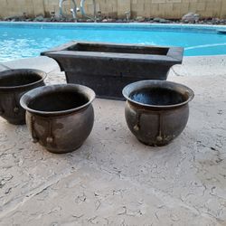 Metal Planter Antique 