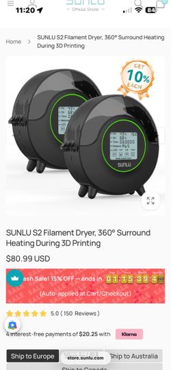 3d printing mate filadryer s2