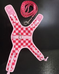 A new small pink harness for cats with a matching leash 🐈