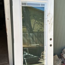 Exterior Door With Blind