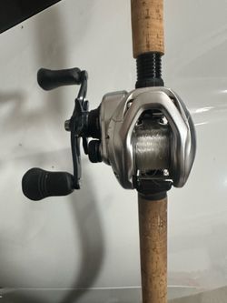 Shimano tranx 301 lefty with 8 ft Daiwa Swimbait rod