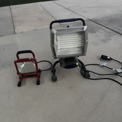 Flood Lights One Is A Kobalt Lager 22 Inch Both Work Good 