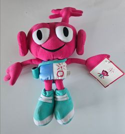 1998 vintage PrimeCo pink plushie mascot