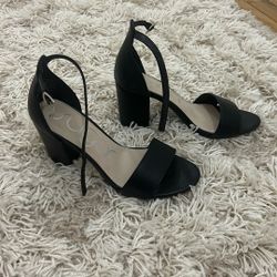 Black Sandal Heels Size 6 Women 