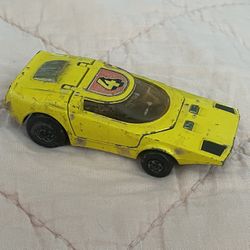 Matchbox Speed Kings K-32/40 Shovel Nose No.4 Yellow 1971 Made in England Lesney