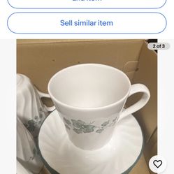 corelle 7 pcs  set .  
