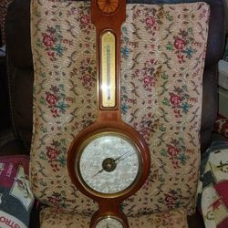 Vintage Wittnauer Banjo Barometer 