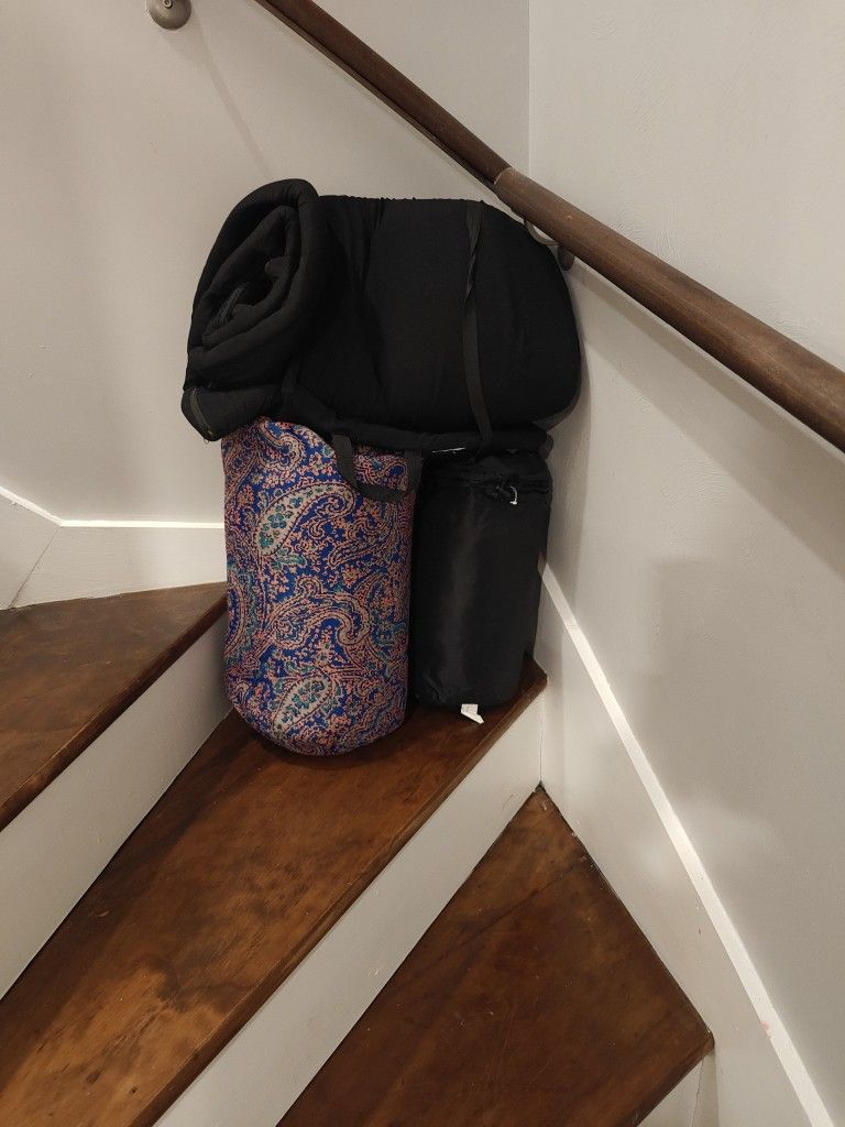 Lot Of Three Sleeping Bags With Sleeping Pad