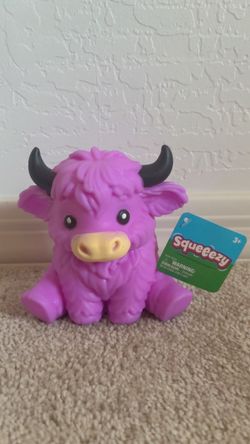 Squeeezy Squishy Squeezy Needoh Highland Cow RMS Dumplings Toys
