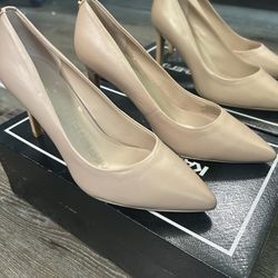 5.5 Karl Lagerfeld Woman Nude High Heels #womans #karl #lagerfeld #highheels 