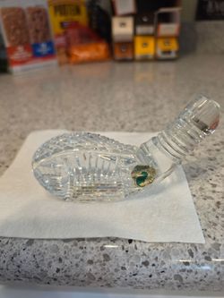 Vintage Waterford Crystal Golf Club Driver Head Paperweight