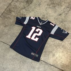 Vintage Navy NFL Patriots Tom Brady Jersey 