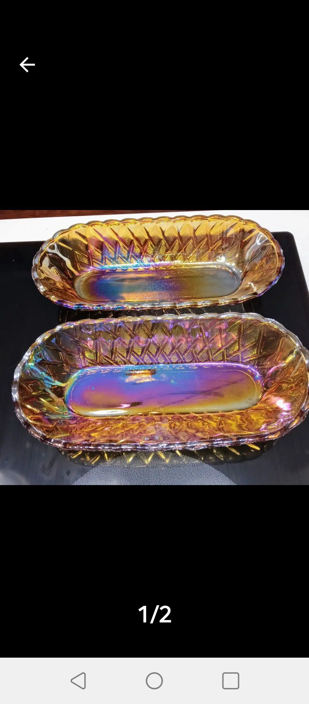 Carnival Glass Candy Dishes