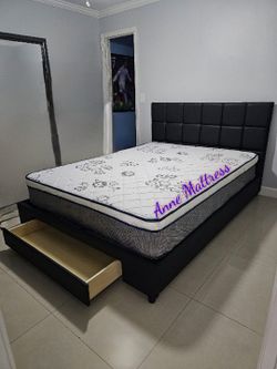 NEW QUEEN PILLOW TOP MATTRESS AND BOX SPRING