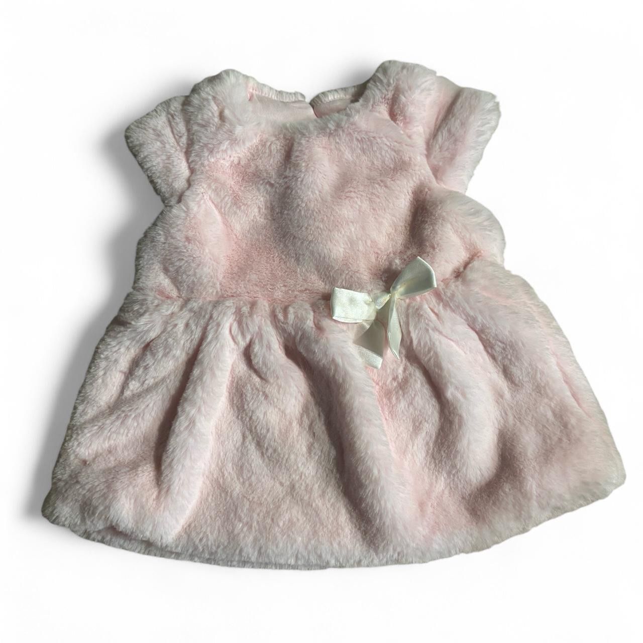 ✨NEW BABY GIRL PINK FUR DRESS 6-9 MO CAT & JACK✨