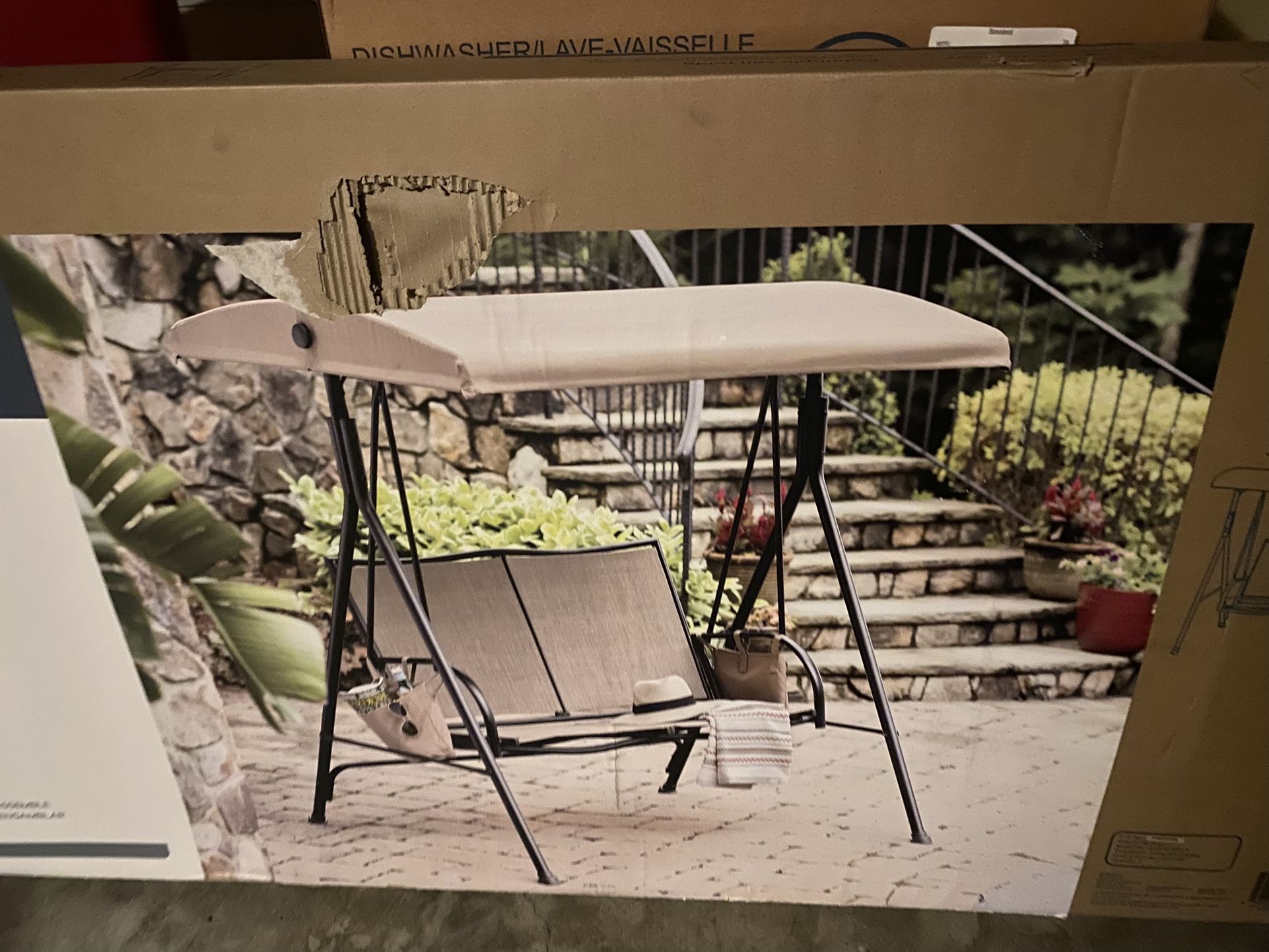 New In Box Canopy Swing