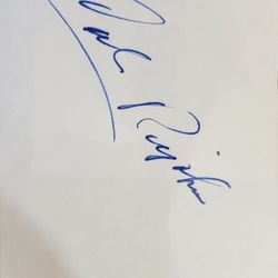 Cal Ripken Autographed Cut- Beckett Certified 
