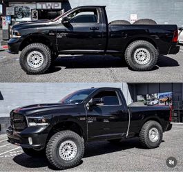Dodge ram wheels and tires 17” with 35”