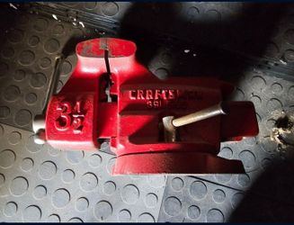 VINTAGE CRAFTSMAN 3 1/2" Jaws  BENCH VISE w/ ANVIL - Japan - 5180