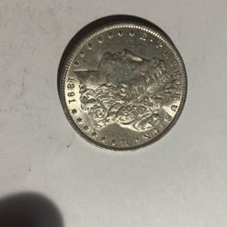 1891 Morgan Silver Coin Dollar