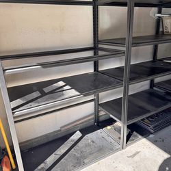 3 Metal Shelving Racks With Hardware