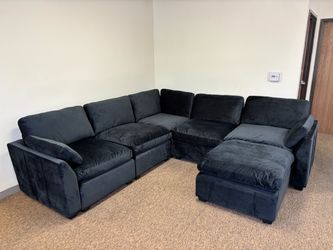 Black Velvet Cloud couch