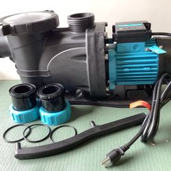 1 1/2 Hp Pool Pump Inground, 6950 GPH Above Ground Swimming Pool Pump, 115V High Flow Single Speed