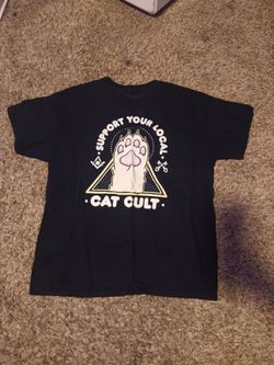 Goth cat t shirt