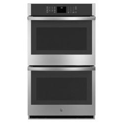 GE 30" Built-In Double Wall Oven with Scan-to-Cook – Stainless Steel
