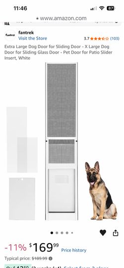 Dog door Insert for Sliding glass door