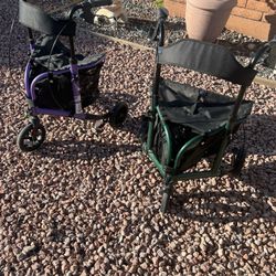 New Rollator By Walkmate 3 Wheel Walker Mobility For Seniors And Handicapped 