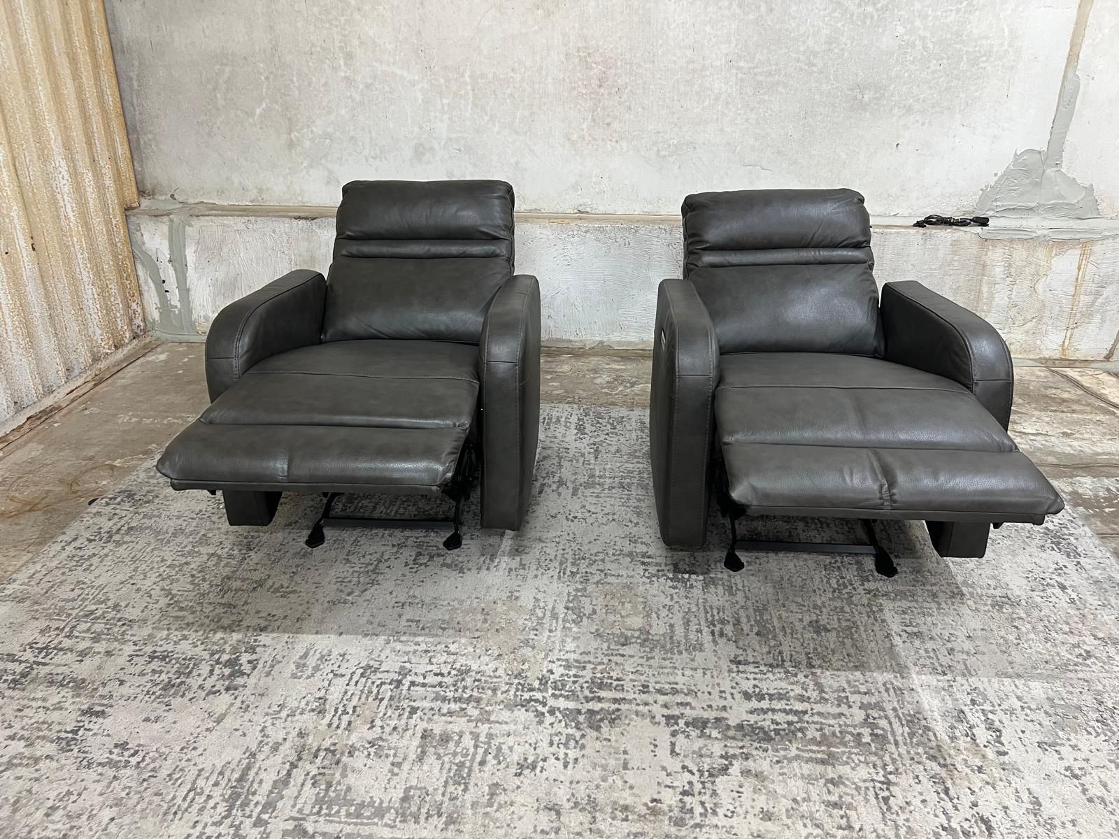 Power Leather Recliner
