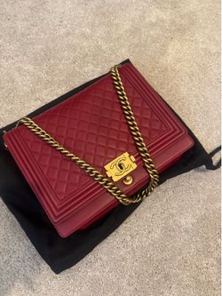 Chanel Boy Flap Bag Quilted Lambskin Large