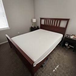 Brown Queen Size Bed Frame