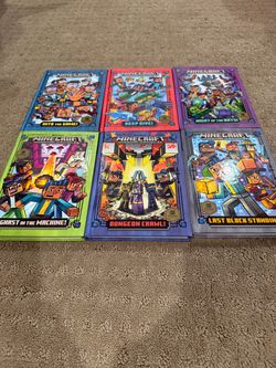 6 Hardcover Minecraft Books