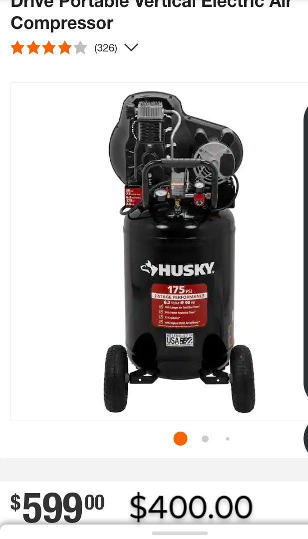 Husky 175  110  Air Compressor 