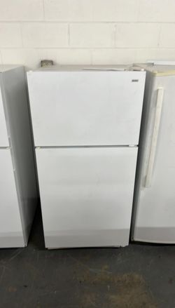 Kenmore Top Freezer Fridge – White, clean inside, 19 cu ft