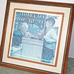 Rare Norman Rockwell's "The Watchmaker" Signed and Numbered Lithograph (Investment 
