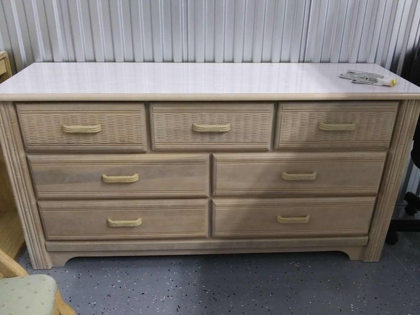 Dresser with head board will sell separately 60.00 for dresser 30.00 for headboard