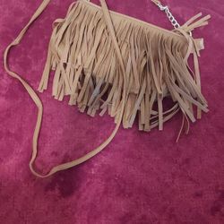 Brown Fringe Purse