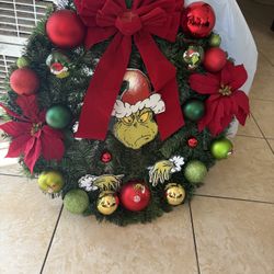 Grinch Christmas wreath