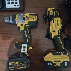 Dewalt Multi Tool And Hammer Drill W/batteries