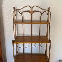 Bakers Rack With Wine Rack