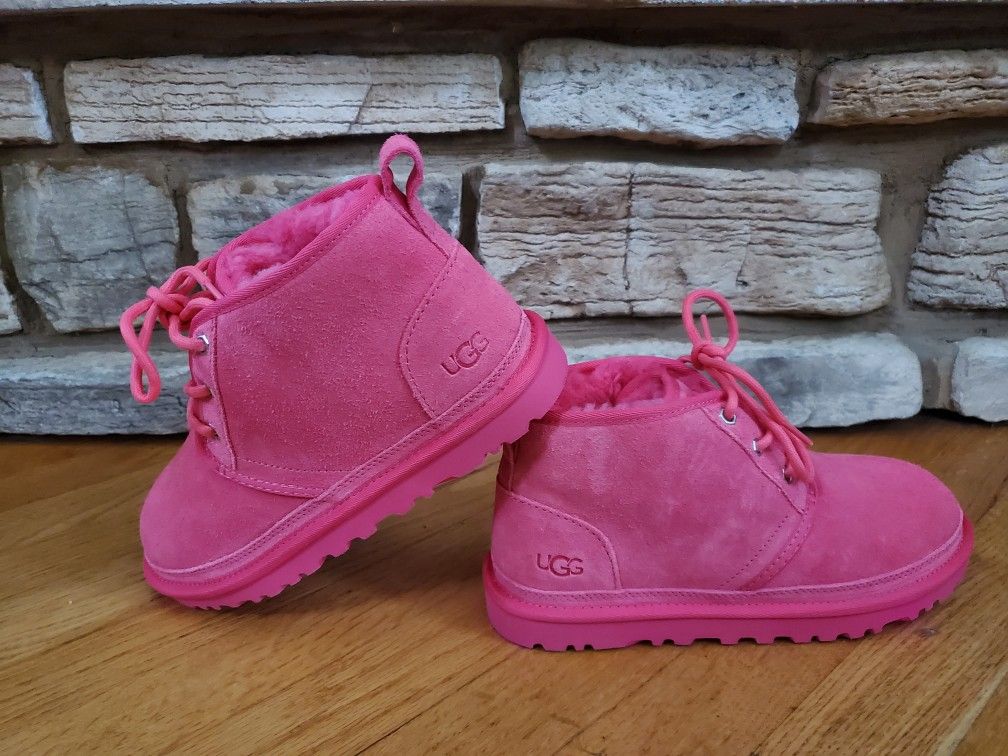 UGG Neumel Chukka Boot Women US Size 7 Pink Glow New No Box 