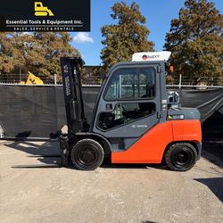 2018 Toyota 8FG40U 8,000LB Pneumatic Propane LPG Forklift Cab AC/Heat SSFP