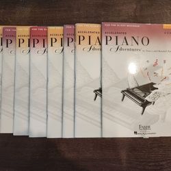 Accelerated PIANO Advengures Book Set of 8 for the older beginner 