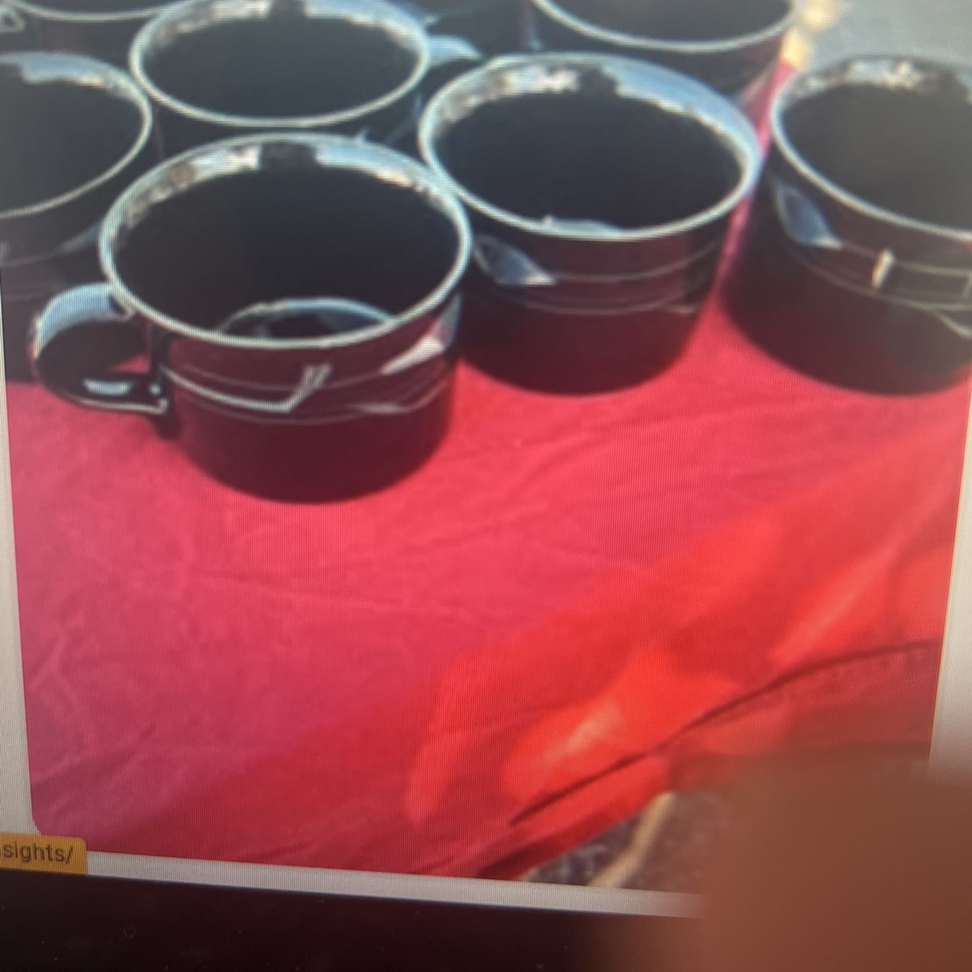8 Opus Black Coffee Mugs